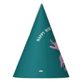 Cute Axolotl Pink Salamander Birthday Party Feesthoedjes (Links)