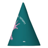 Cute Axolotl Pink Salamander Birthday Party Feesthoedjes (Rechts)