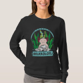 Cute Axolotl relaxing Amphibia Salamander Kawaii T-shirt (Voorkant)