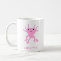 Cute Axolotl roze salamander gepersonaliseerd