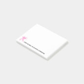 Cute Axolotl roze salamander gepersonaliseerd Post-it® Notes (Schuin)