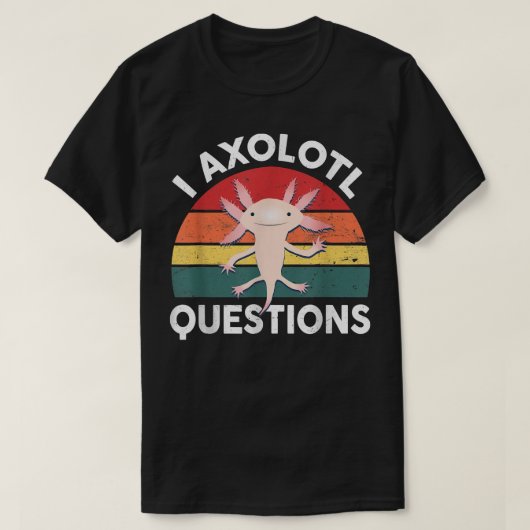 Cute Axolotl Shirt I Axolotl Vragen Kind Cute A (Design voorkant)