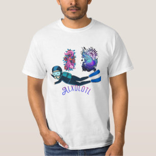 Cute Axolotl Shirt I Axolotl Vragen Retro Funny