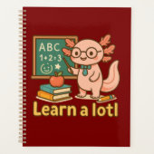 Cute Axolotl Teacher T-Shirt | Learn a Lotl Kawaii Planner (Voorkant)