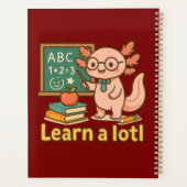 Cute Axolotl Teacher T-Shirt | Learn a Lotl Kawaii Planner (Achterkant)