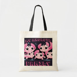 Cute axolotl tote bag