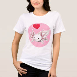 Cute Axolotl  Tri-Blend Shirt