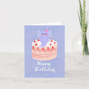 Cute axolotl verjaardagskaart kaart