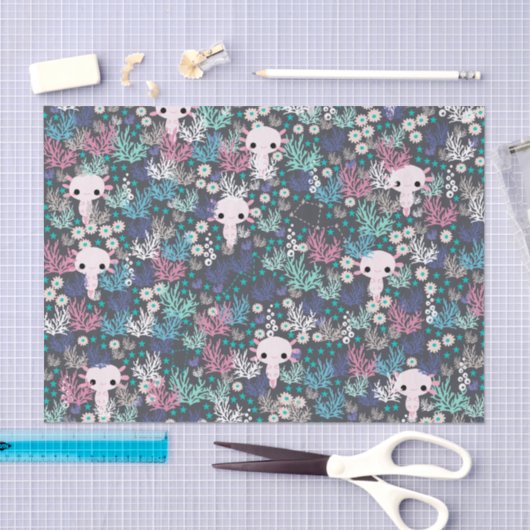 Cute Axolotl-weefselpapier Tissuepapier (Craft)