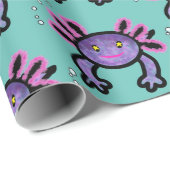 Cute axolotl wrappapier cadeaupapier (Rol Hoek)