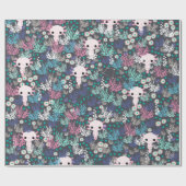 Cute Axolotl Wrapping Paper Cadeaupapier (Vlak)