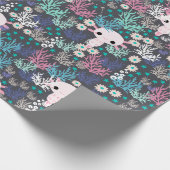 Cute Axolotl Wrapping Paper Cadeaupapier (Hoek)
