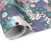 Cute Axolotl Wrapping Paper Cadeaupapier (Rol Hoek)