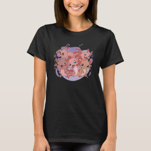 Cute Axolotls Animal Mexicaanse salamander Amfibia T-shirt