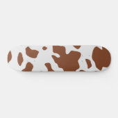 Cute Ayrshire Koe Animal Print Pattern Persoonlijk Skateboard (Horizontaal)