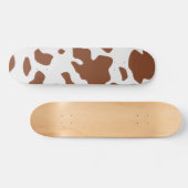 Cute Ayrshire Koe Animal Print Pattern Persoonlijk Skateboard (Horizontaal)