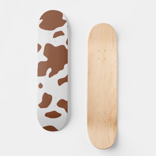 Cute Ayrshire Koe Animal Print Pattern Persoonlijk Skateboard (Voorkant)
