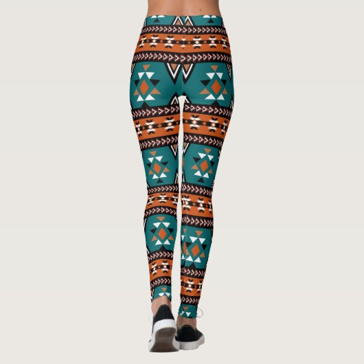 Cute Aztec Print Leggings (Achterkant)
