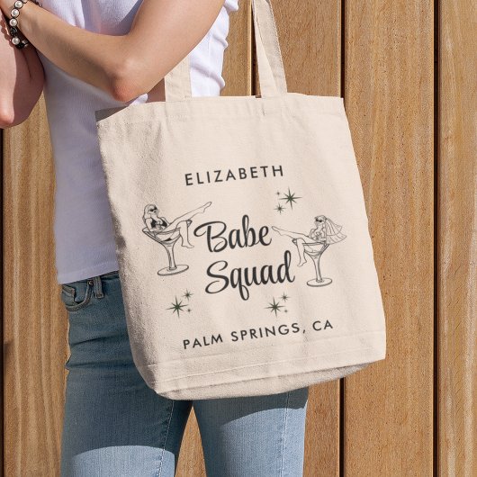 Cute Babe Squad Meidenavakantie Tote Bag