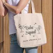 Cute Babe Squad Meidenavondfeestje Tote Bag