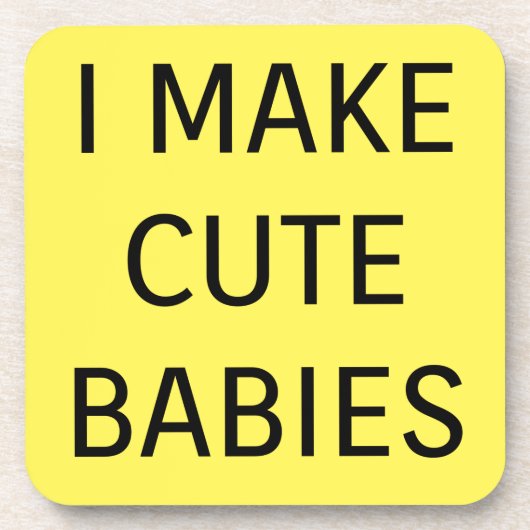 Cute Babies Bier Onderzetter (Voorkant)