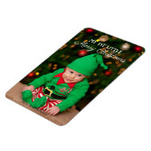 Cute Baby 1st Little Merry-kerstfoto Magneet (Linkerzijde)