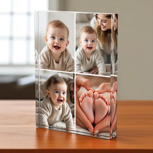 Cute Baby 4 Foto Collage Afbeelding Fotoblok