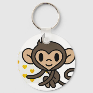 Cute baby aap! sleutelhanger