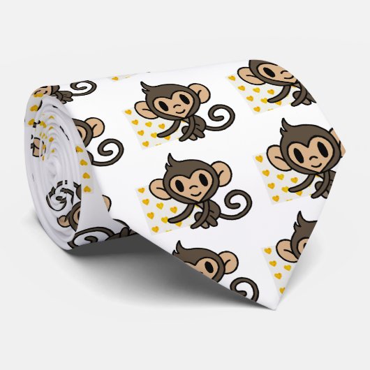Cute baby aap! stropdas (Opgerold)