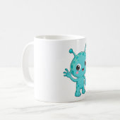 Cute Baby Alien Ruimtemonster Koffiemok (Voorkant links)