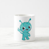 Cute Baby Alien Ruimtemonster Koffiemok (Center)