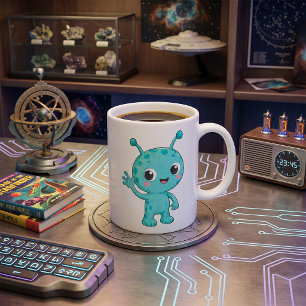 Cute Baby Alien Ruimtemonster Koffiemok