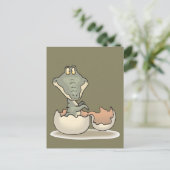 Cute baby Alligator Cartoon Briefkaart (Staand voorkant)