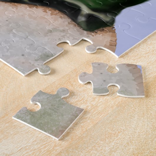 Cute Baby Alligator Digital Art Legpuzzel (Zijkant)