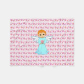 Cute Baby Angel Fleece Deken (Voorkant (Horizontaal))