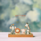 Cute Baby Animal Acryl Bord (Neutraal)