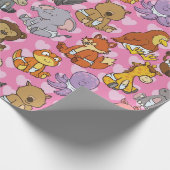 Cute  Baby Animal Cadeaupapier (Hoek)