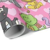 Cute  Baby Animal Cadeaupapier (Rol Hoek)