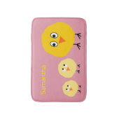 Cute Baby Animal Chicken Personalized Girl Badmat (Voorkant Verticaal)