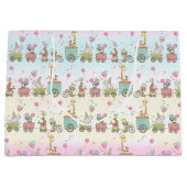 Cute Baby Animal Circus Train Beer Elephant Groot Cadeauzakje (Voorkant)