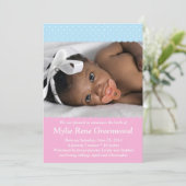 Cute Baby Announcement Aankondiging (Staand voorkant)