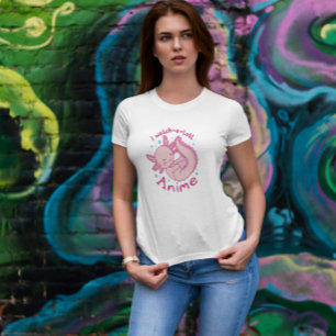 Cute Baby Axolotl Anime T-shirt