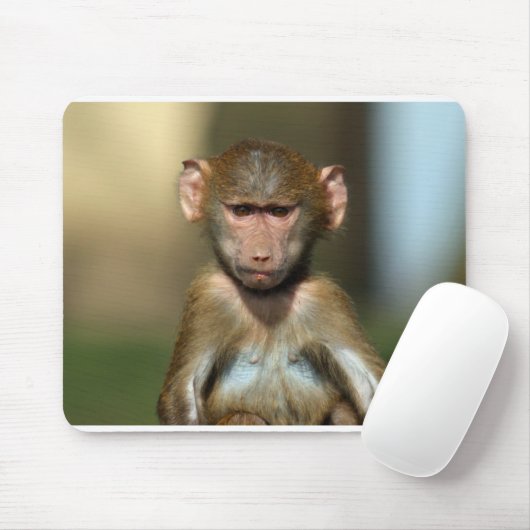 Cute Baby Baboon Mousemat/Mousepad Muismat (Met muis)