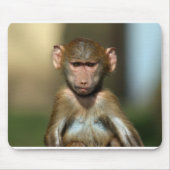 Cute Baby Baboon Mousemat/Mousepad Muismat (Voorkant)