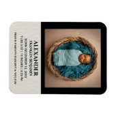 Cute Baby Baby Newborn Photo Birth Personalize Magneet (Horizontaal)