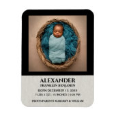 Cute Baby Baby Newborn Photo Birth Personalize Magneet (Verticaal)
