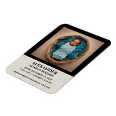 Cute Baby Baby Newborn Photo Birth Personalize Magneet (Linkerzijde)