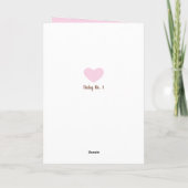 Cute Baby Baby shower Card voor Girl Kaart (Achterkant)