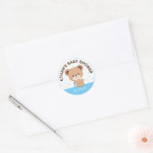 Cute Baby Baby shower Sticker (roze) (Envelop)