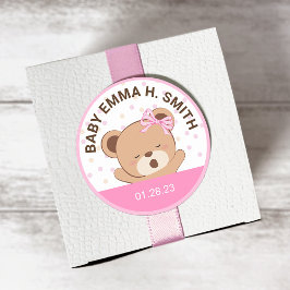 Cute Baby Baby shower Sticker (roze)